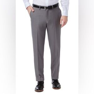NWT Haggar Men’s 4 Way Stretch Dress Pant, 30 x 30, in gray, wrinkle free